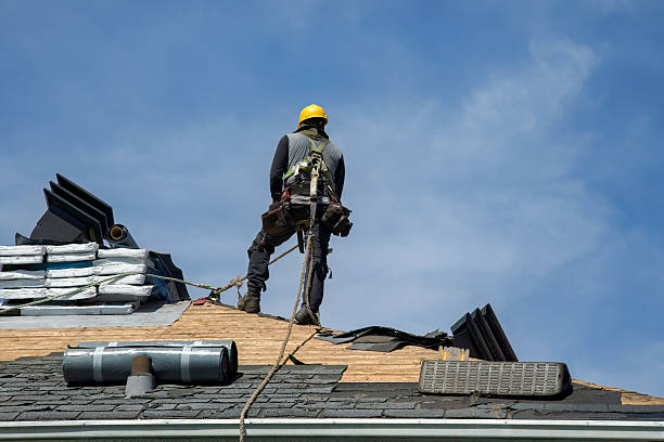 Professional Roofing technician working in Mc Graw, NY